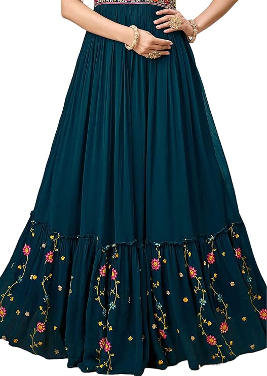 Florely Women's Georgette Traditional Stunning Outfit with Boutique Dress  Designs, Stylish Party Dresses Gown